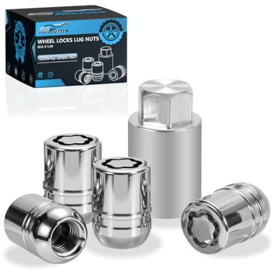 

Wheel Locks Lug Nuts M12 x 1.50 Fit for Honda Accord 2012-2024 CR-V 2003-2022 Civic 2010-2015 HR-V 2016-2022 and More Hex Key S
