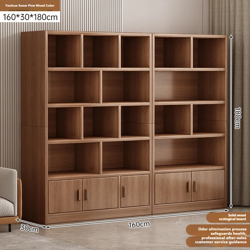 

Modern Style Tall Open Display Floor Bookshelf, Large Storage Organizer Bookcase Bookshelves for Library, Bedroom, Living Room