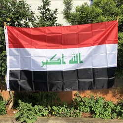 Z-ONE FLAG Iraq  flag 90 x 150cm  polyester hanging  3x5 ft  Iraq flags Home Indoor Outdoor decoration Decoration Banner