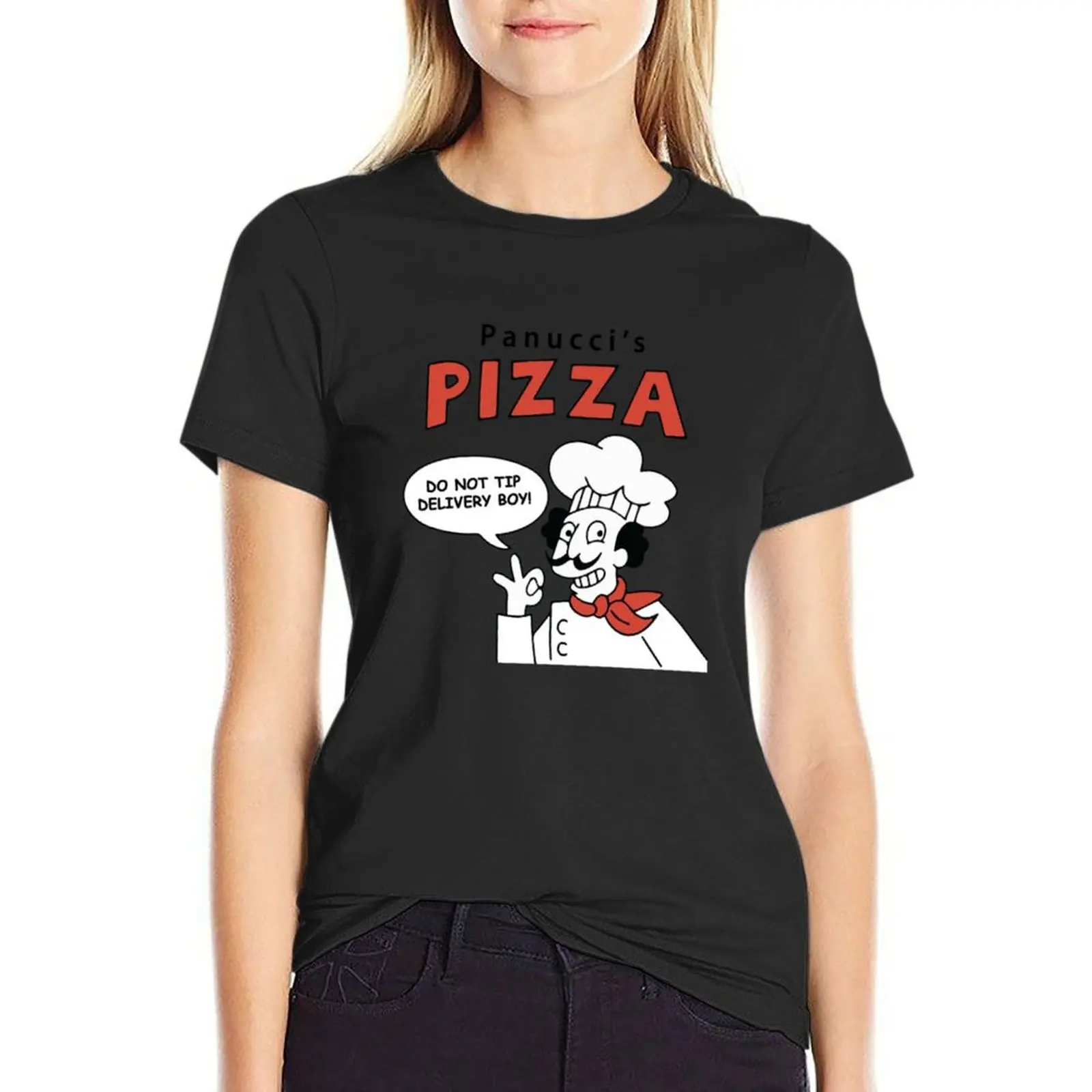 

Panucci's Pizza T-Shirt korean fashion oversized summer clothes female fashion woman blouse 2024