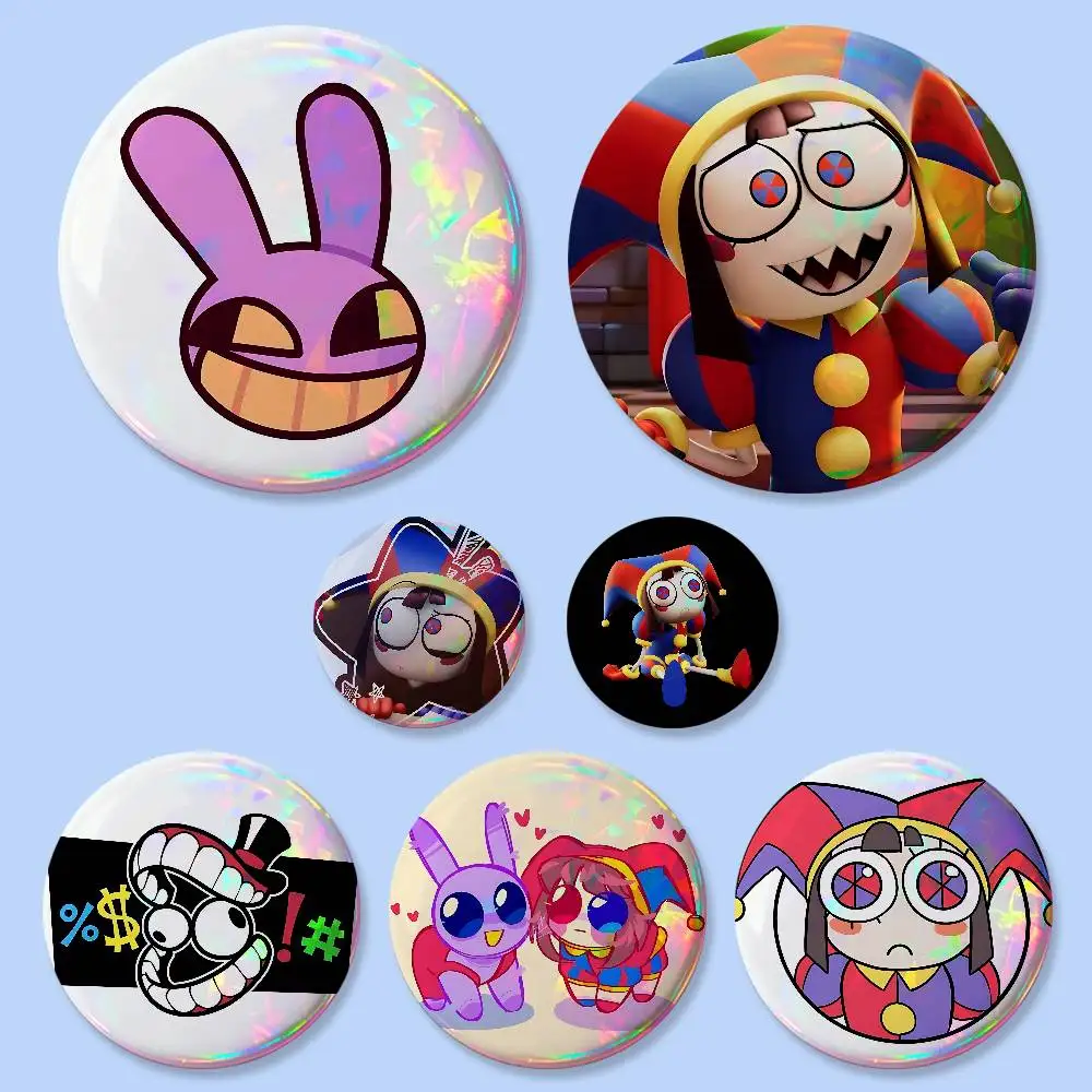 Distintivi Rotondi A-Animated D-Digital Circus da 25, 32, 44, 58, 75 mm, Spilla per Cosplay, Decorazione per Borsa, Regalo per Fan, Amici, Souvenir