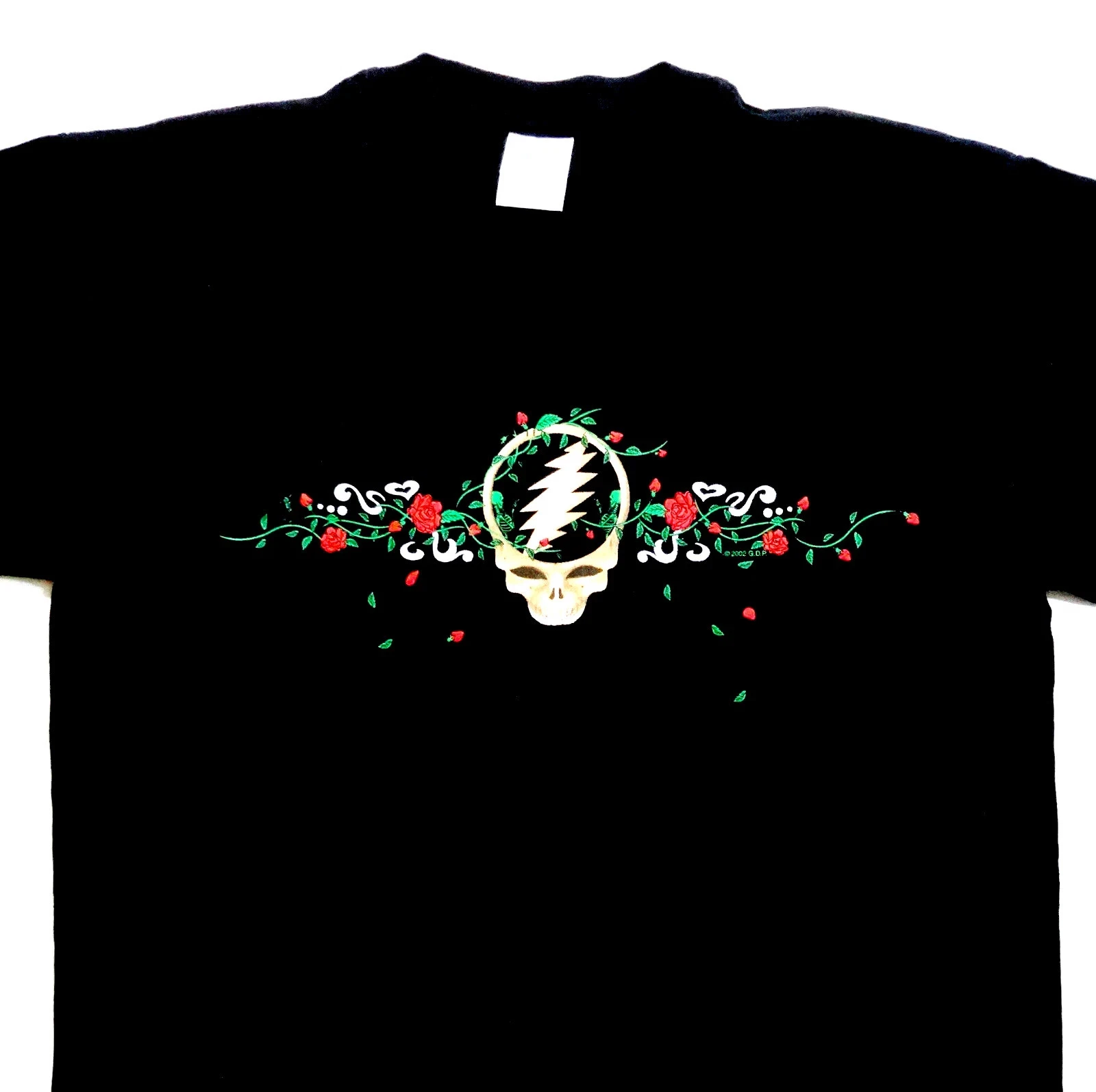 

Grateful Dead Shirt T Shirt Vintage 2002 Steal Your Face Love Skull Roses GDP M American T-shirt Men Short-sleeved Women