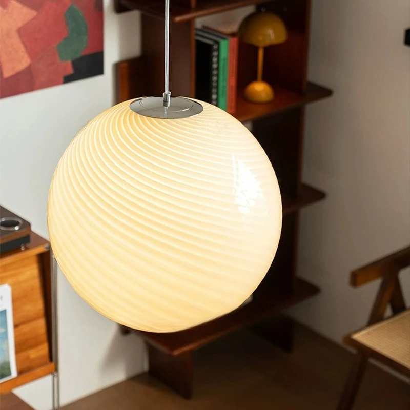 

Glass chandelier candy bubble light medieval Bauhaus dining room bedroom ambient light