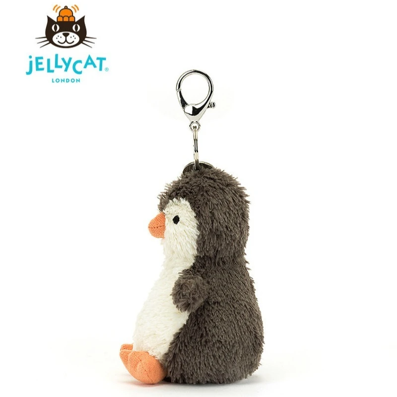 【재고 있음】100% 오리지널 JELLYCAT 영국 재미있고 귀여운 작은 펭귄 가방 펜던트 펭귄 키체인 봉제 인형 생일 크리스마스 선물