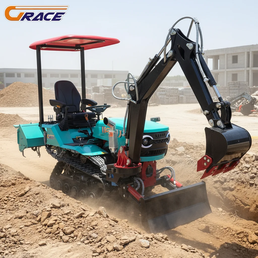 

Diesel Tracked Tractor 35hp 2025 Heavy-Duty Farm Machine Fit for Breaker Shovel Bucket Loader ISO CE EPA