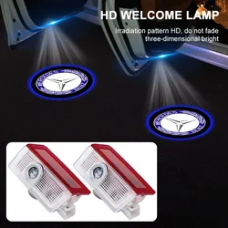 2Pcs Car Door Welcome Light HD LED Projector Welcome Light For Mercedes-Benz W213 W212 W220 W221 W222 W108 W126 W140 W168 W169