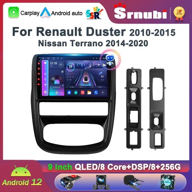 

Srnubi 2Din Andriod12.0 Car Radio for Renault Duster 1 2010-2015 for Nissan Terrano 3 2014-2022 Carplay WIFI Multimedia Player