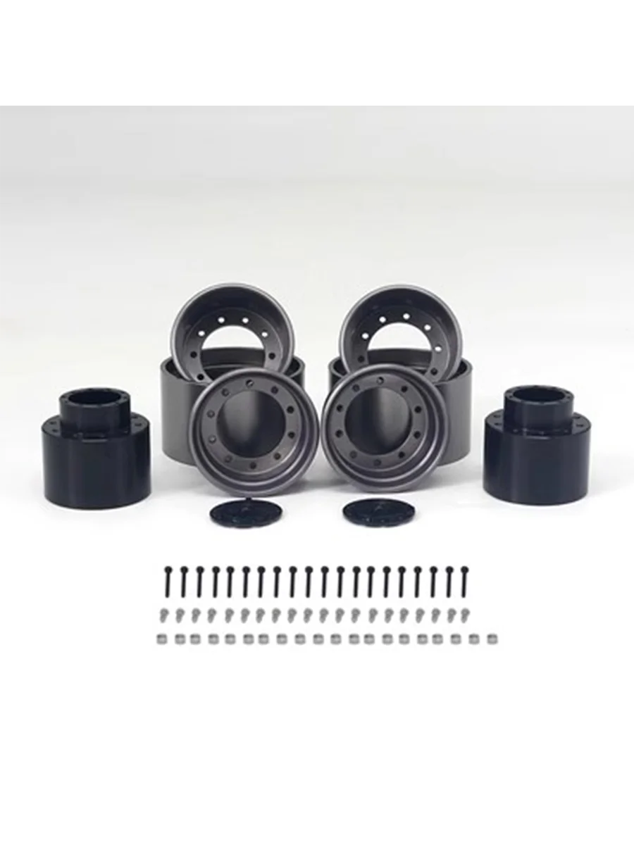 JDM-195 Trailer Xs45 Hub Front And Rear Drive Wheel Hub Is Applicable To 1/14 Rc Truck Trailer Dump Truck For Tamiya Lesu