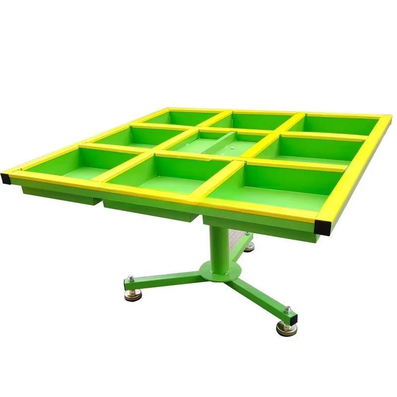 

Door Window 360 Rotating Assembly Rack with 9 Toolboxes Rotating Cargo Packing Racks Stand Assemble Rotating Platform