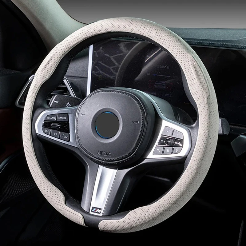 

Car Steering Wheel Covers Ultra-thin Steering Wheel Cover Wrap Universal 37-38cm Breathable Steering Covers Car Accessories