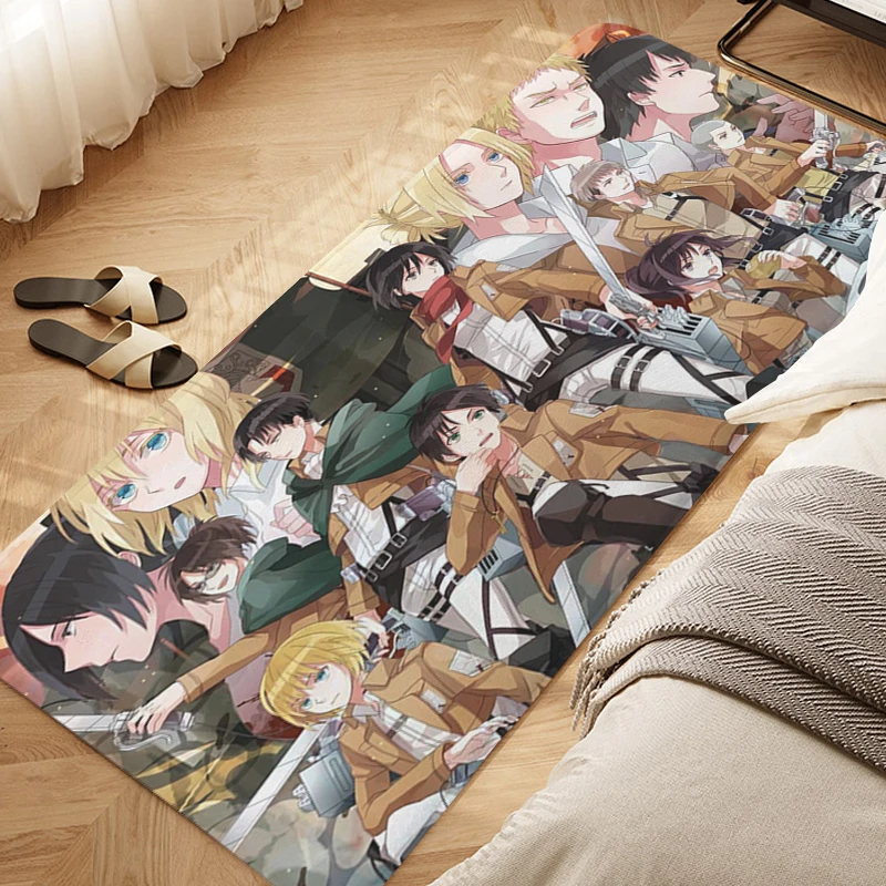 

Bedroom Rug Attack on Titan Waterproof Bathroom Mat Corridor Kitchen Hallway Living Room Carpet Custom Doormat Entrance Door