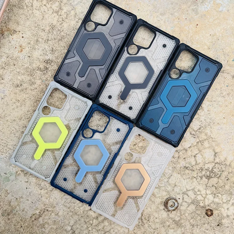 

Оригинальный магнитный чехол Pathfinder для Samsung Galaxy S25 Ultra S24 Plus S25Ultra S23, противоударный прочный защитный чехол MagSafe