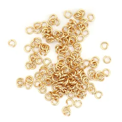 10-300pcs 304 Stainless Steel Casting Opened Jump Rings Charms DIY Jewelry Making Necklace Bracelets Accessories Findings