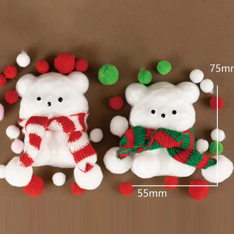 Decompression Fairy Tale Town Little Bear Dolls Figures PU Slow Rising Stress-relieving Toys Ornaments Kids Squeeze Toy Gift