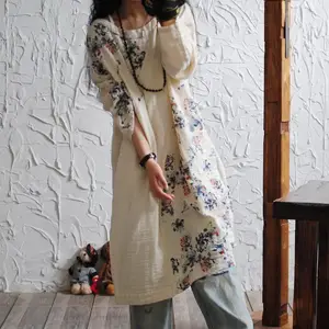 johnature boho dress Johnature Cotton Maxi Dress Womens Loose Plus Size... From Landong03,  $13.07