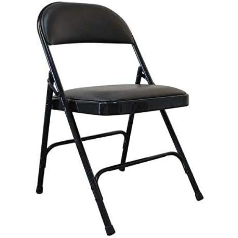 

Folding Chair, Vinyl, Black, 300 lb.