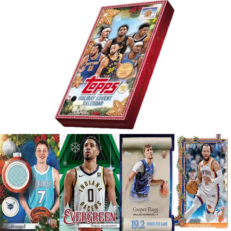 

Оригинальный баскетбольный календарь Topps Holiday 2026: Коллекционная карточка-звезда к рождественскому сезону, редкая, лимитированная серия
