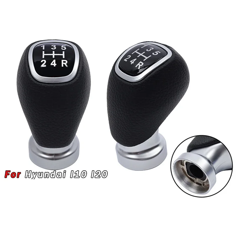 

5/6 Speed Threaded Gear Shift Knob for Hyundai i10 i20 - Transmission Shifter Handle, Durable Car Cockpit Interior Accessories