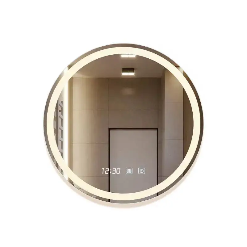 

Smart high definition round bathroom mirror, bluetooth wall hanging, touch screen