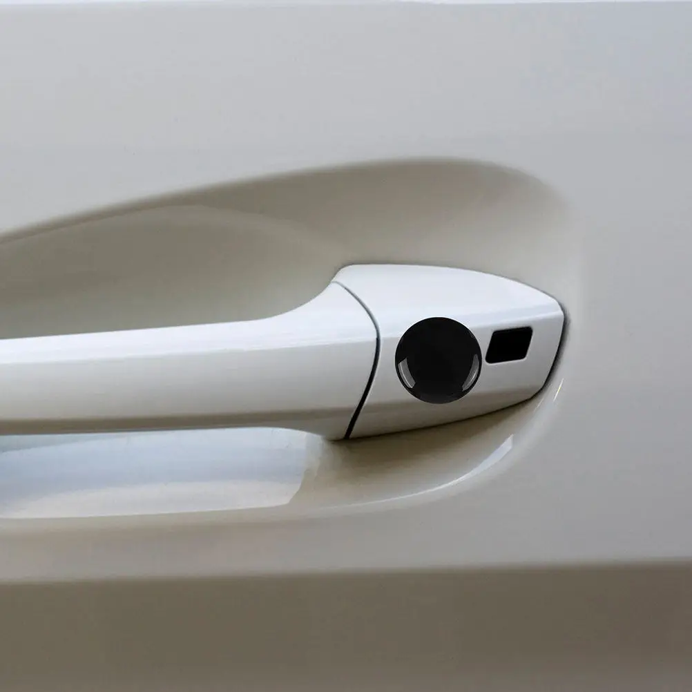 8Pcs Waterproof Car Door Lock Keyhole Protector Replacement Stickers Universal PVC Adhesive Decoration Decals