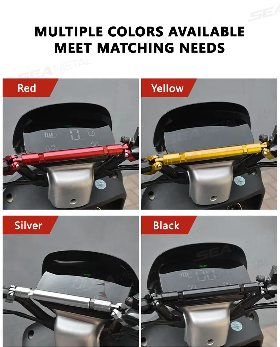 BLALION Motorrad-Lenkergriff, verstellbare Querstange, Balance-Halterung, Regler, Lenkrad, verstärkt, 22 mm, Ersatz – Detail 9