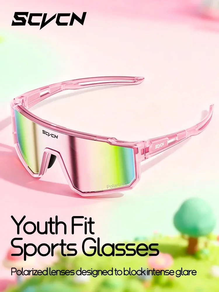 AliExpress SCVCN Girls Sports Sunglasses Kids Cycling Glasses Photochromic UV400 Boys Baseball Outdoor Eyewear Running Hiking Sunglasses