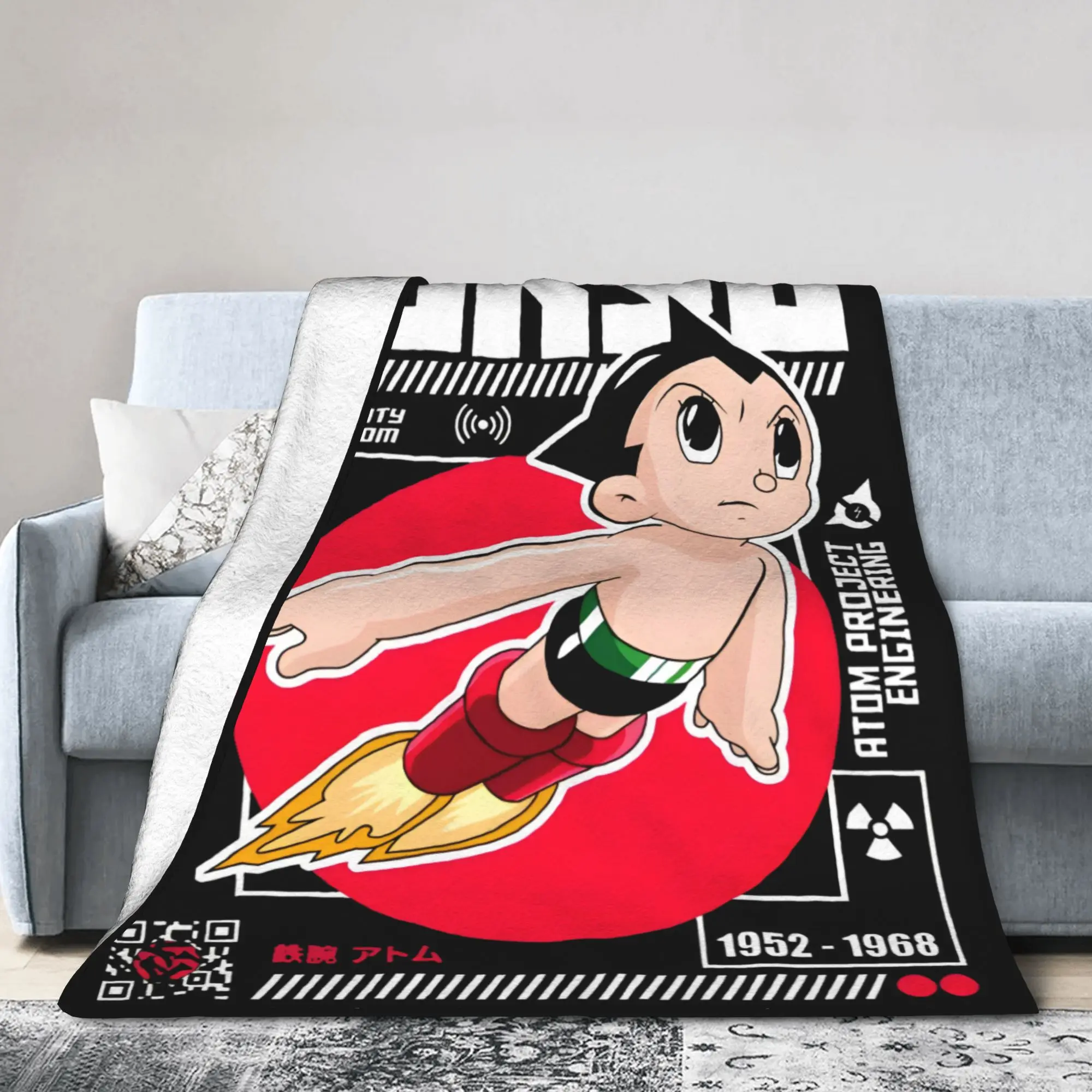 Mighty Atom Astro Boy Blankets Astroboy Cartoon Wool Awesome Warm Throw Blankets for Home Decoration