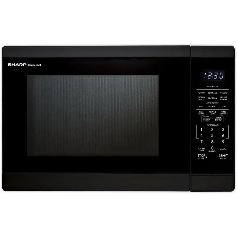 

Microwave Oven with Removable 12.4" Turntable, Cubic Feet, 1100W Countertop Microwave, 1.4 Cubic Feet