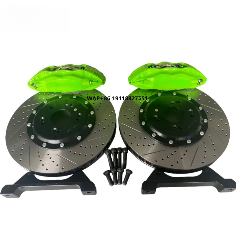 

Caliper 4 Piston Auto Car Brake System Brake Kit Pad Disc Rotor With 330mm for VW MK7 Dodge Accord civic E46 325i E36