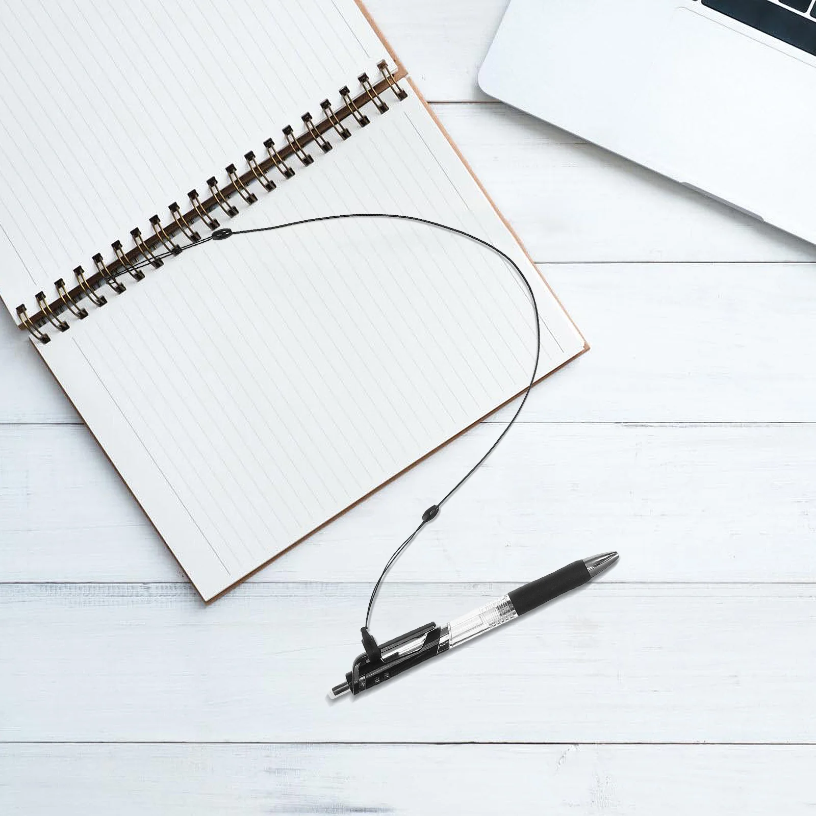 

10Pcs Signature Pen Lanyard Anti-Lost Elastic Stretch Cord Retractable Holder for Office Workstation Use Ropes