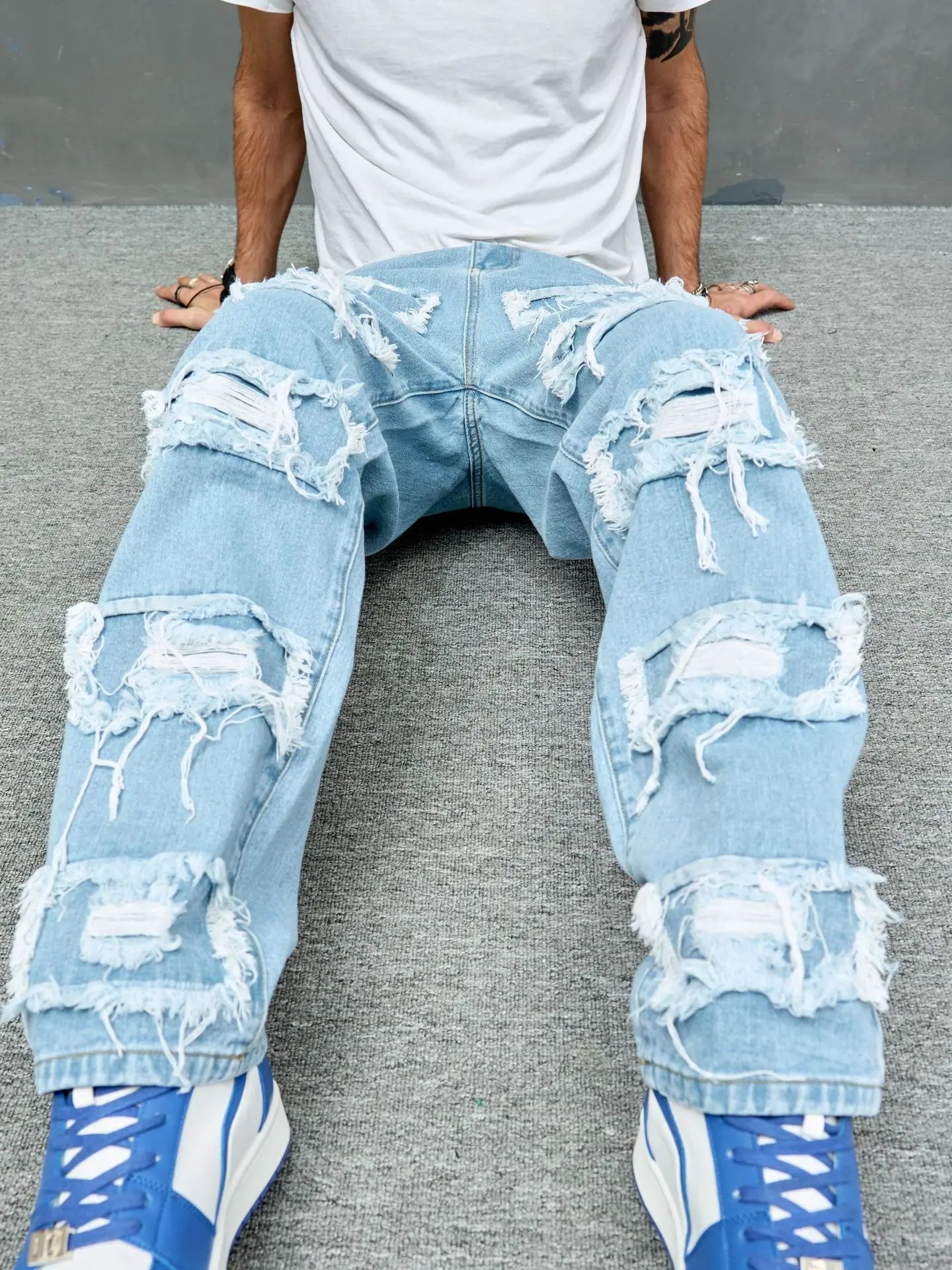 

Мужские джинсовые джинсы Bionic, повседневные длинные брюки со средней талией, дышащие эластичные современные тонкие леггинсы, осенний сезон Faion