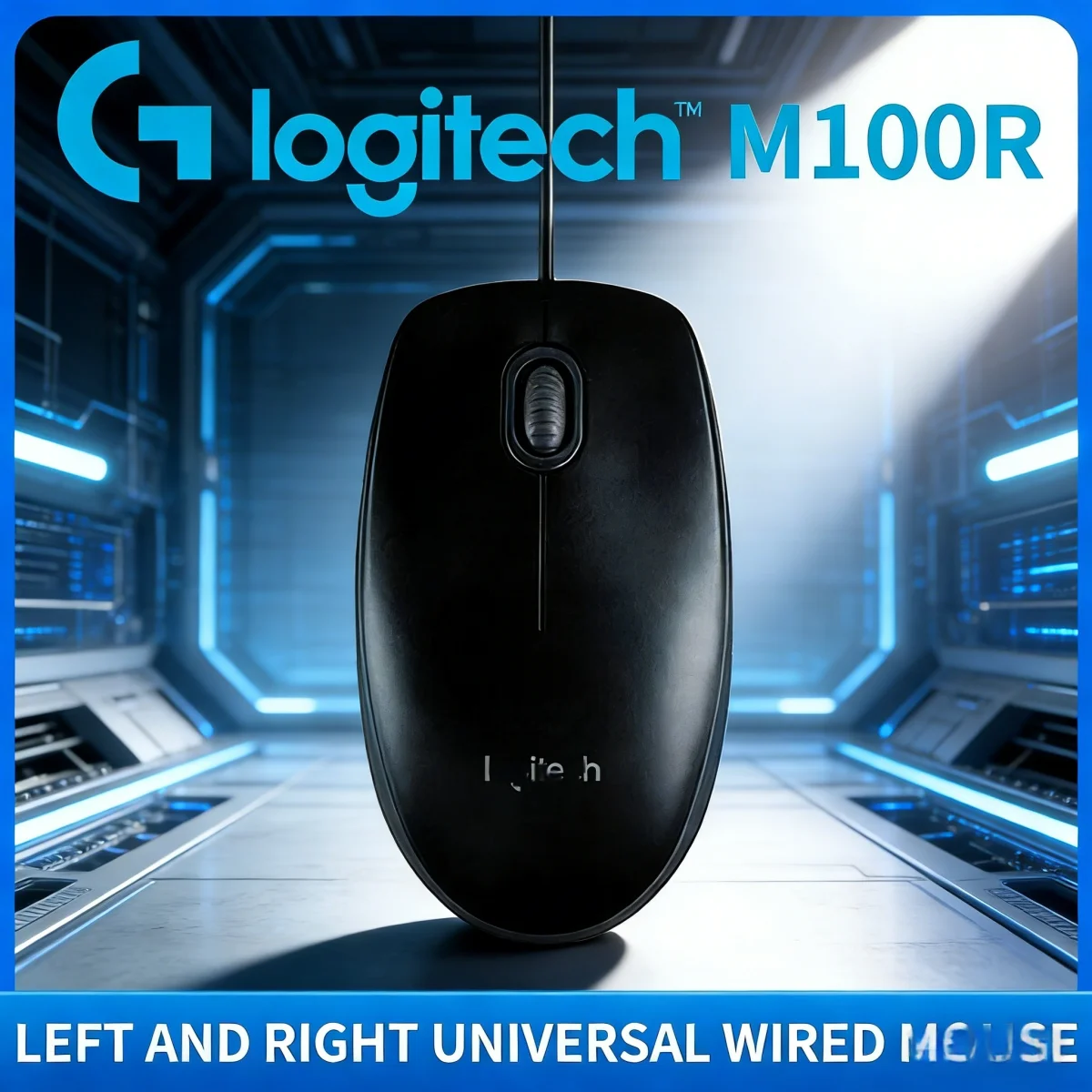 

Проводная мышь Logitech M100R, три года для офисной гарантии, подходит и домашнего использования, удобное сенсорное касание, оптическое отслеживание 1000 точек на дюйм MK120