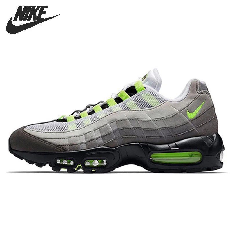 Nike Air Max 95 Running Shoes for Men and Women Unisex Green Gray