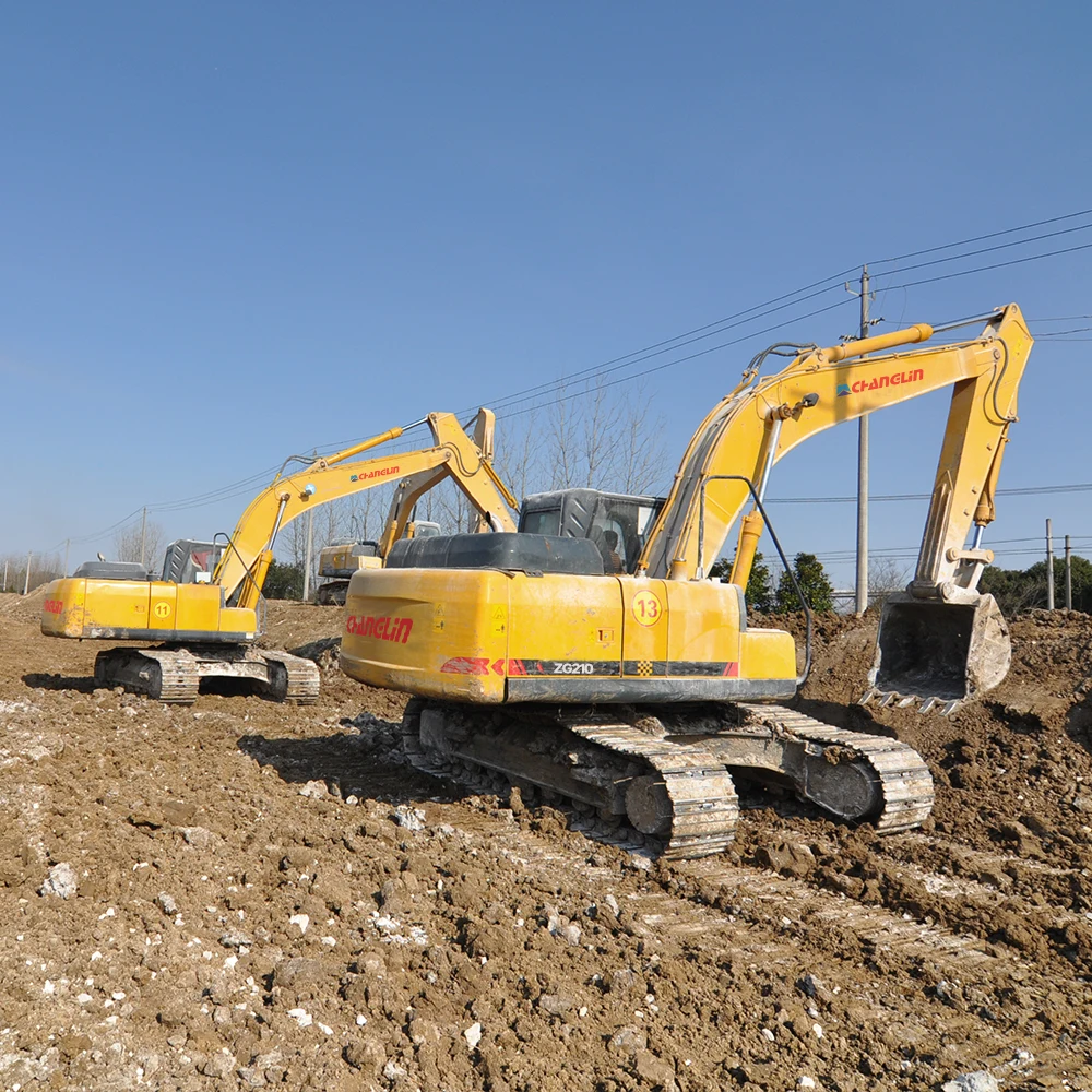 العلامات التجارية 21 طن حفارة مجنزرة هيدروليكية