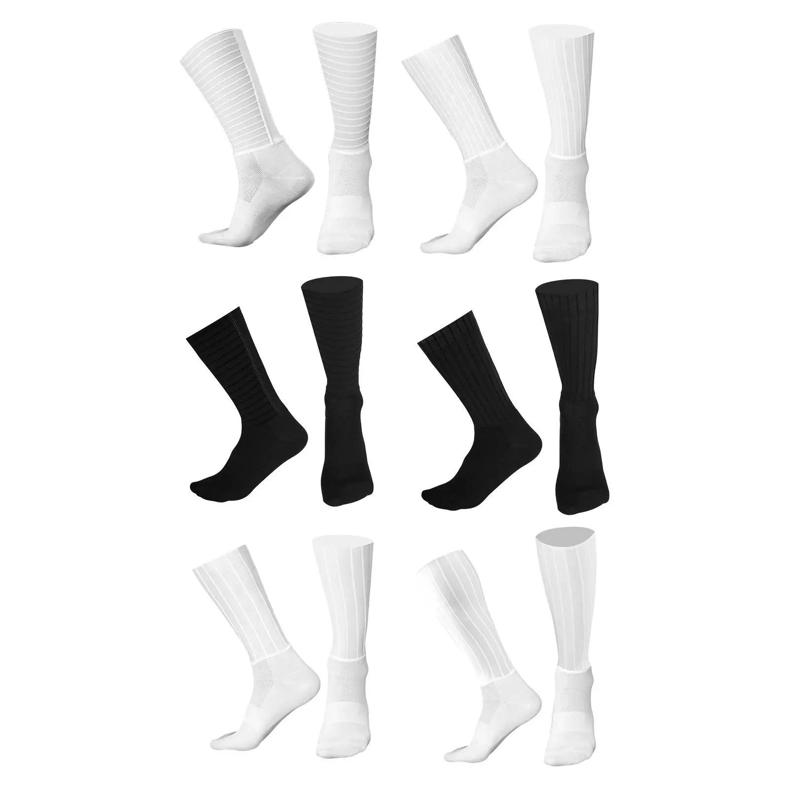 

Bike Non Slip Socks Men Women Breathable Road Cycling Athletic Sock Aero Compression for Outdoor Riding