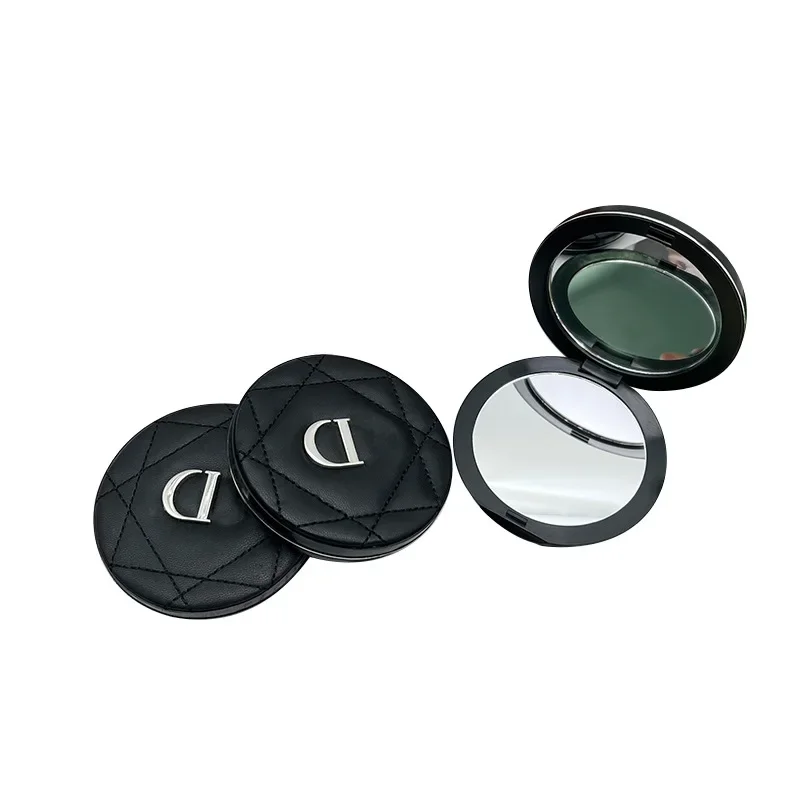 Specchio per il trucco da viaggio per donna, specchio quadrato pieghevole bifacciale, strumento per specchio cosmetico portatile compatto