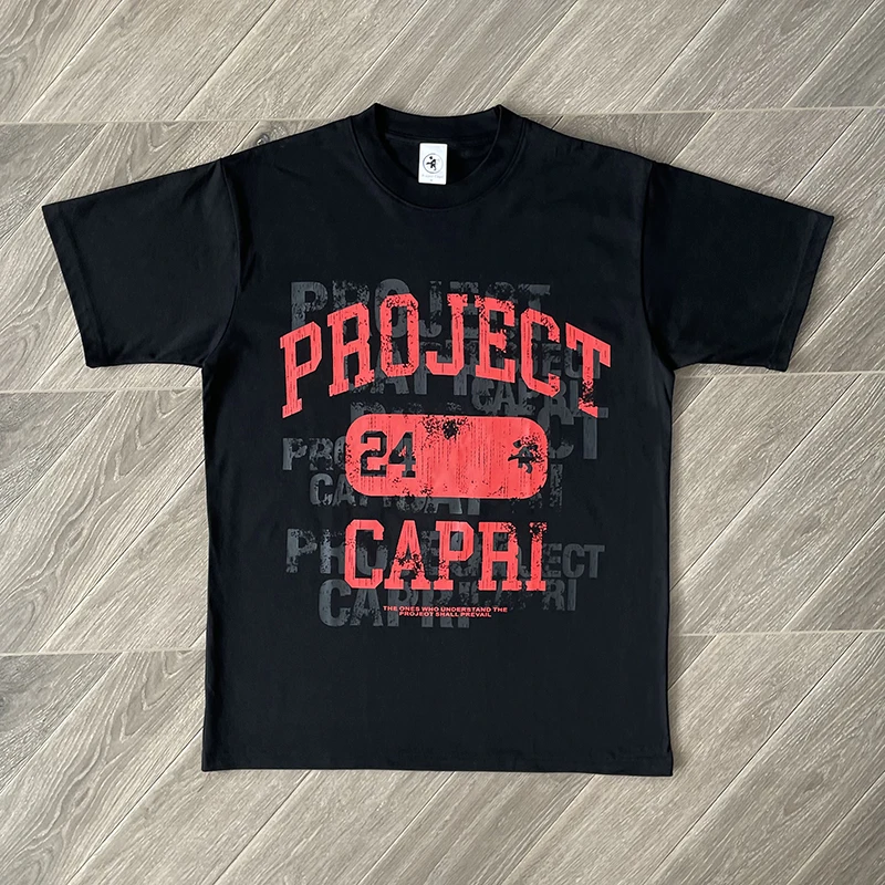 

Футболки Project Capri для экстренной помощи, топы, футболка из 100% хлопка с короткими рукавами для мужчин и женщин, повседневная повседневная уличная одежда, настоящая фотография