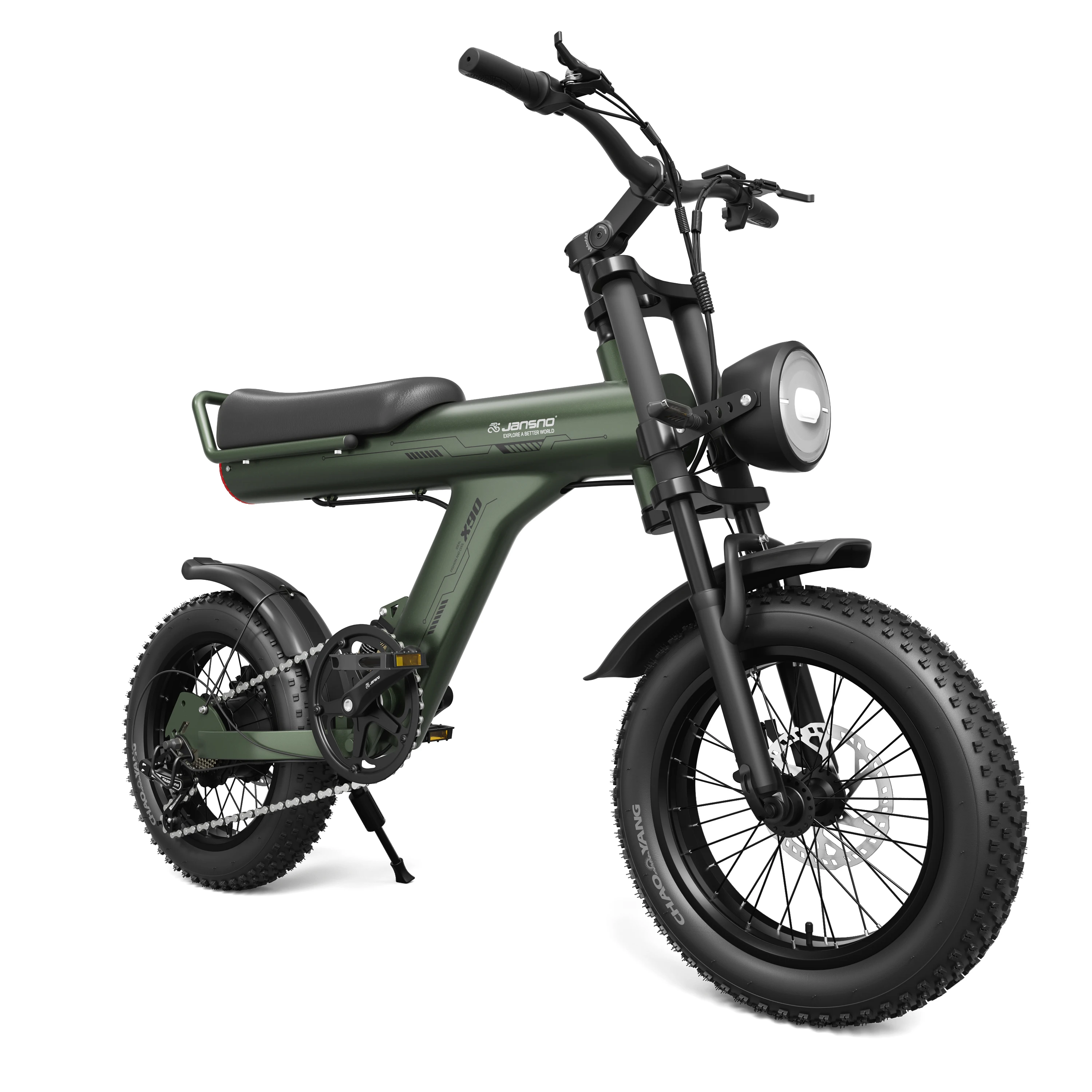AliExpress NONE JANSNO X90 Adult Electric Bike 750W Brushless Motor 48V14AH Battery Commuter Ebike 16"Snow Tire With LED Display EMountain bike