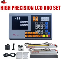 Lathe Dro 2 3 Axis LCD Digital Readout Display and 2/3pcs 1000mm Linear Encoder Linear Scale Ruler For Milling Lathe