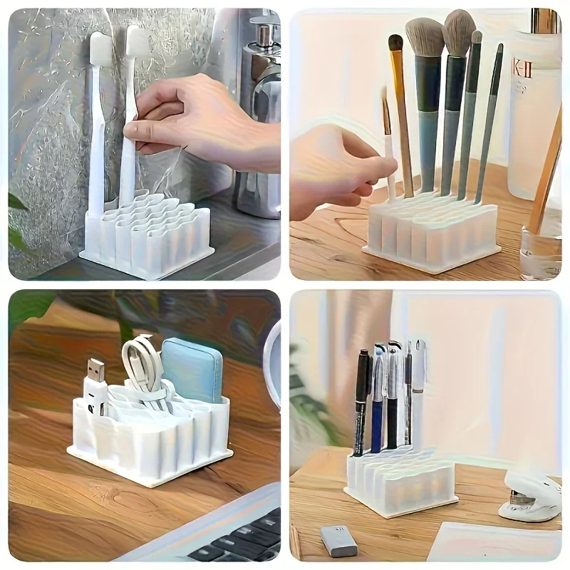 1 PCS Ointment Storage Box Ointment Desktop Storage Device 32 Compartments Storage Durable Sturdy Space Saving Storage Rack