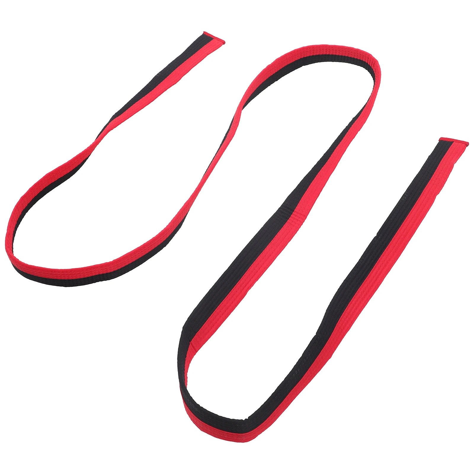 

Taekwondo Belt Martial Equipment Polyester Cotton 240cm Black Red Lightweight Durable One Size Fits Most Karate Wrist