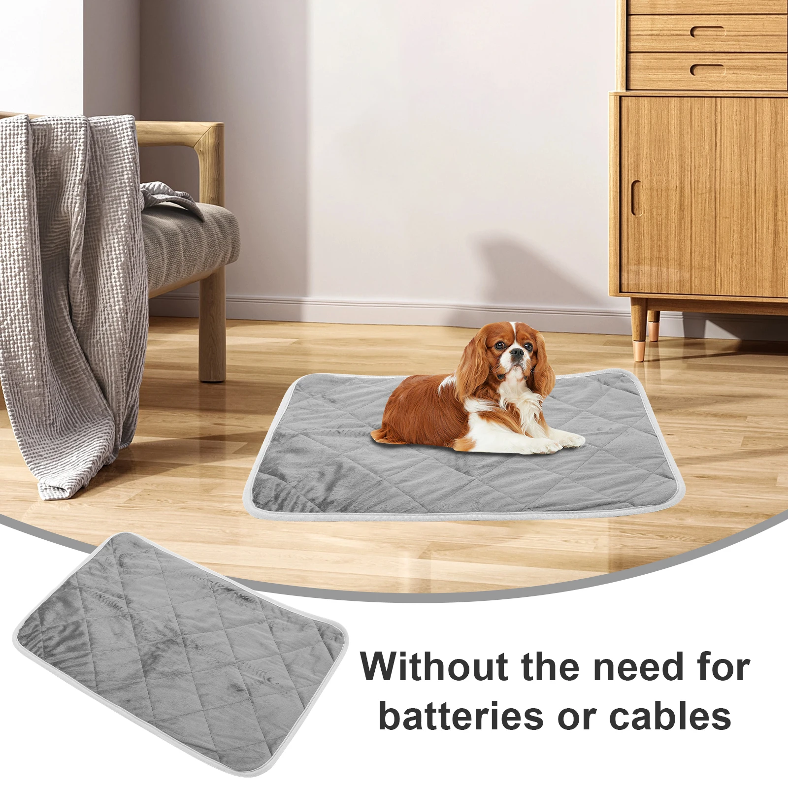 

Self Heating Pet Mat No Electricity For Dogs Cats Outdoor Indoor Use Warm Bed Self-Warming Pad Portable Comfortable Pet Heating