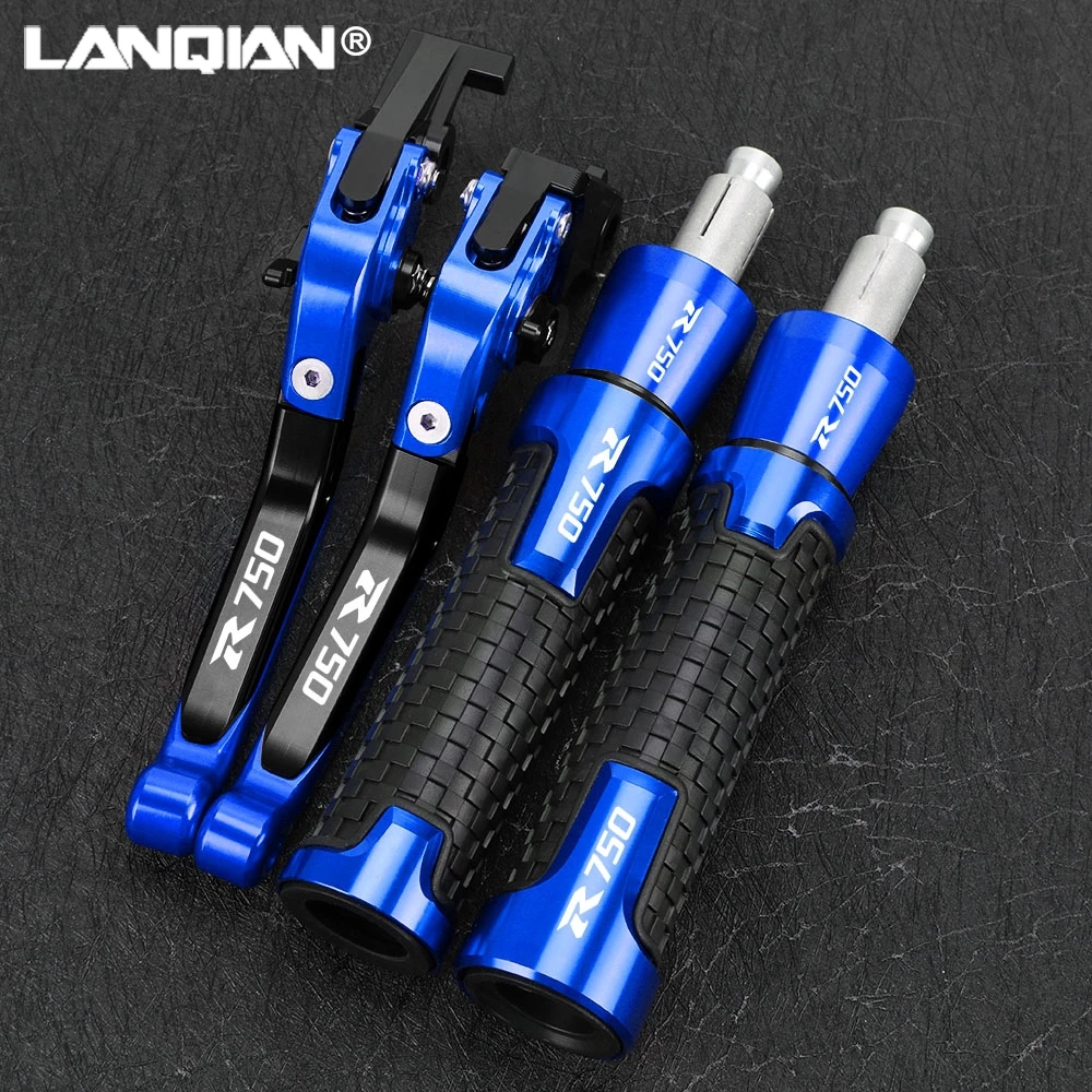 FOR SUZUKI GSXR750 GSXR 750 GSX-R750 1989-1995 Motorcycle Foldable Brake Clutch Levers 7/8'' 22mm Handlebar Handle Grips Ends