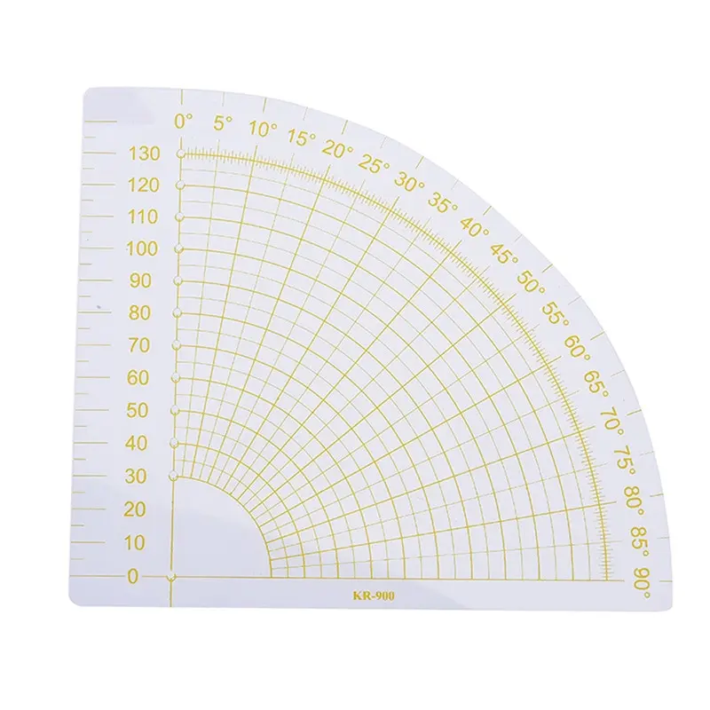 Transparent Acrylic Sector Patchwork Ruler Cutting Ruler Measuring, Drawing Tools DIY Sewing And Quilting