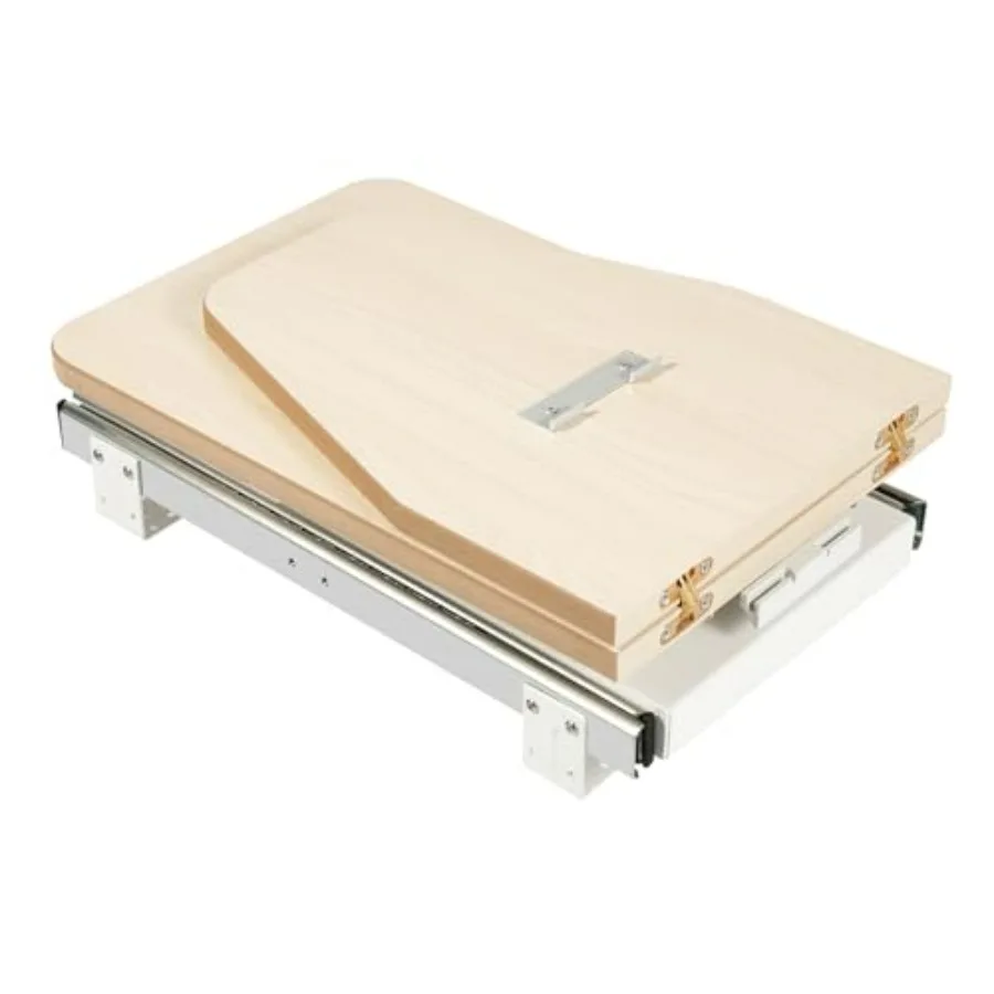 

Retractable Ironing Board, 180° Swivel Closet Pull-Out Ironing Board Foldable Iron Boards with Removable Heat Resistant Cover fo
