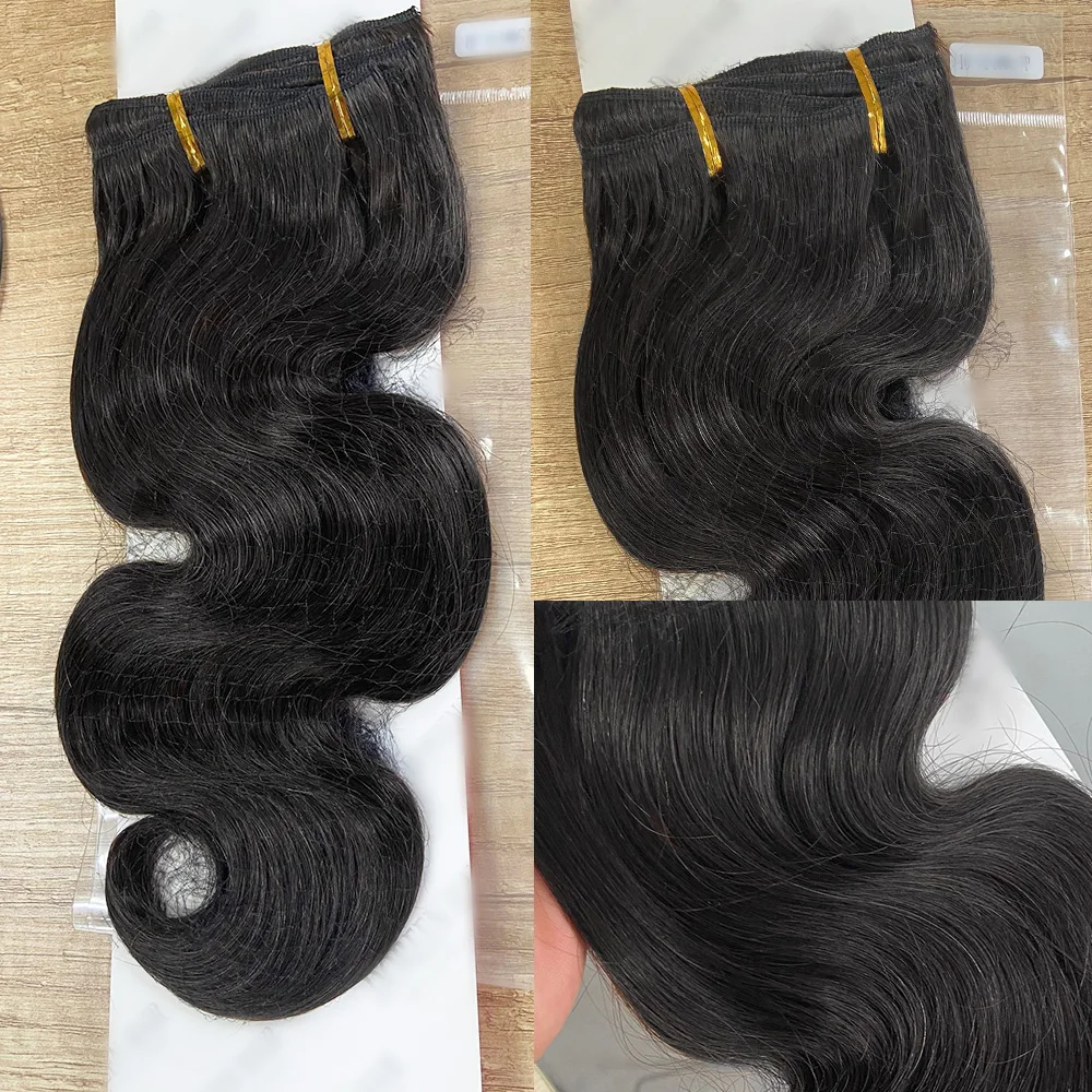 Veravicky-Extensions de cheveux brésiliens Remy Body Wave, faites à la machine, pinces à cheveux humains, 12 à 24, 7 pièces par ensemble, 10 pièces par ensemble