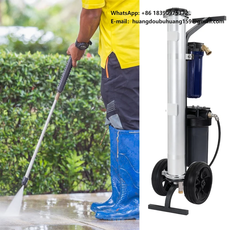 

Портативная система обратного осмоса для получения безупречной деионизированной воды для мытья окон, автомобилей и использования на улице/для бытового использования