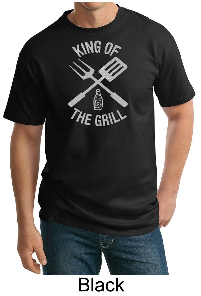 Men'S Funny T Shirt King Of The Grill Tall Kingofgrill Pc61T