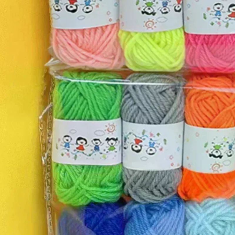

12Pcs Soft Warm DIY Cotton Wool Threads Soft Yarn Fine Quality Hand-Knitting Thread For Handmade Knitting Crochet Yarn