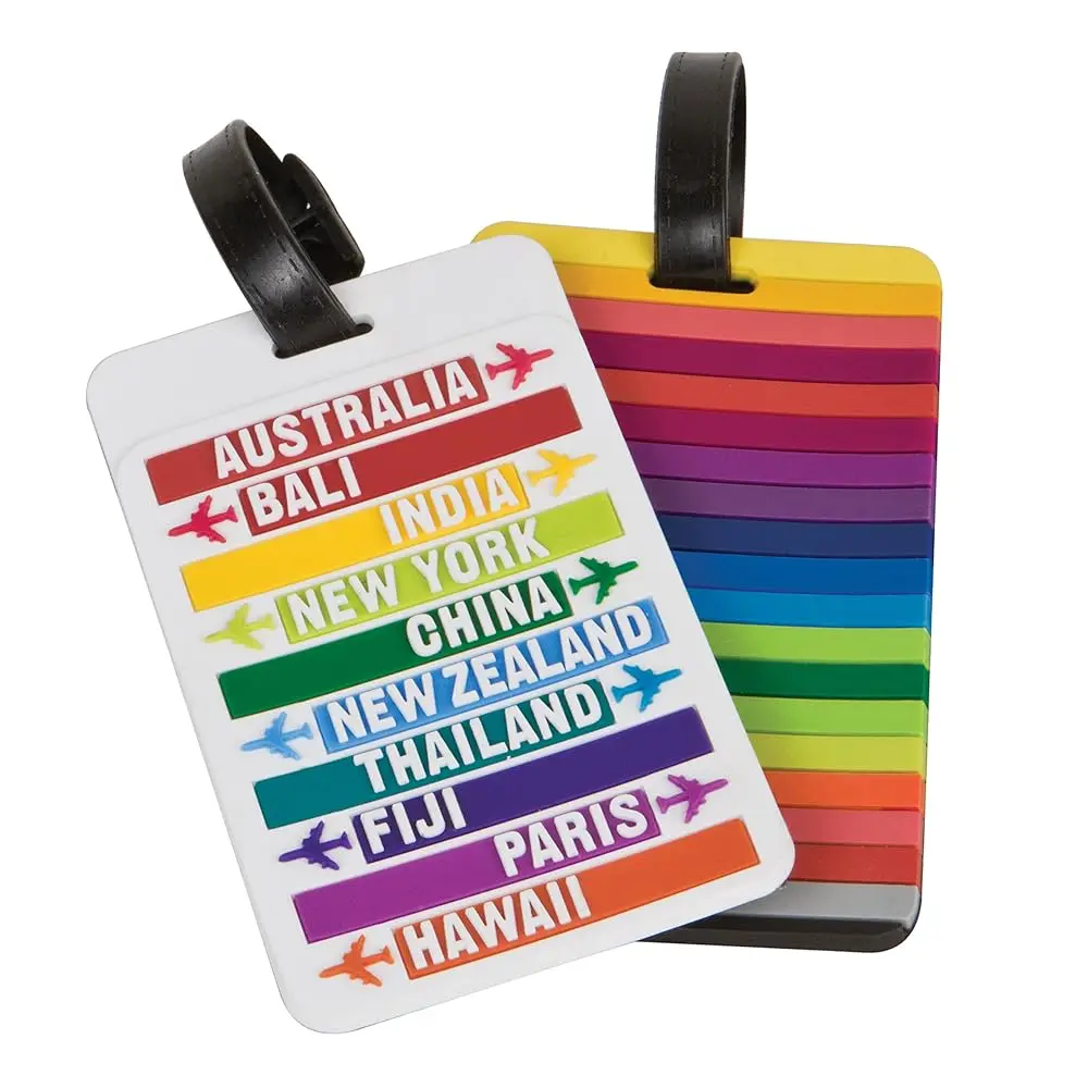 

Free ShippingSet of 2 Luggage Tags - Hot Spots